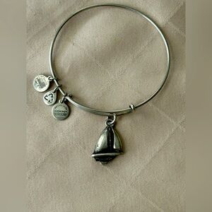 Alex and Ani sailboat bracelet in silver tone. Nice!